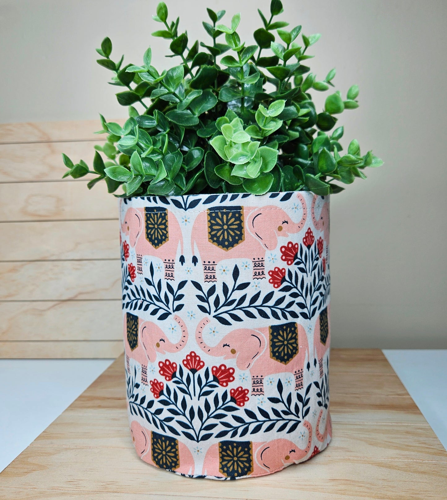 Elephant Fabric Storage Bin
