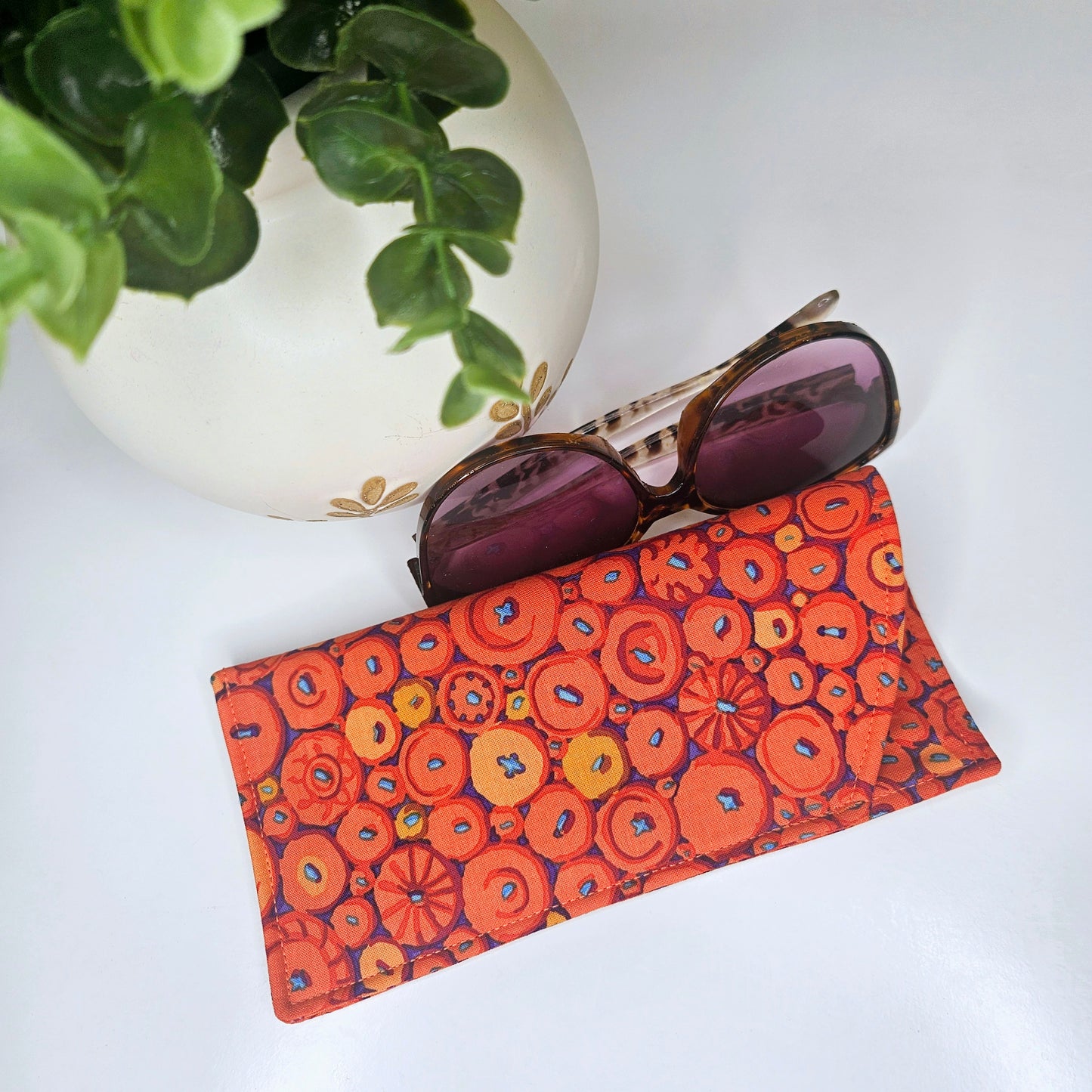 Buttons Glasses Case