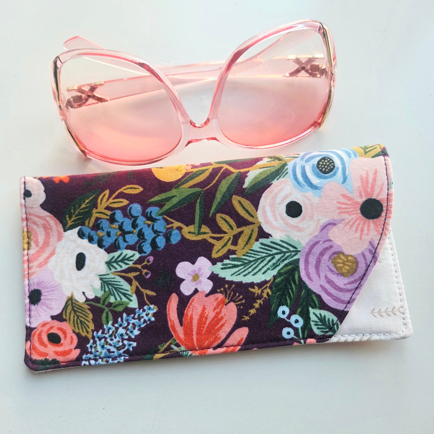 Midnight Bloom Eyeglasses Case
