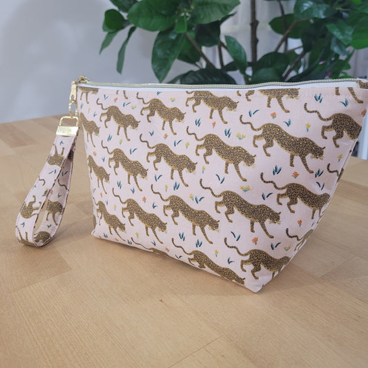 Jaguar Jumbo Makeup Zipper Bag