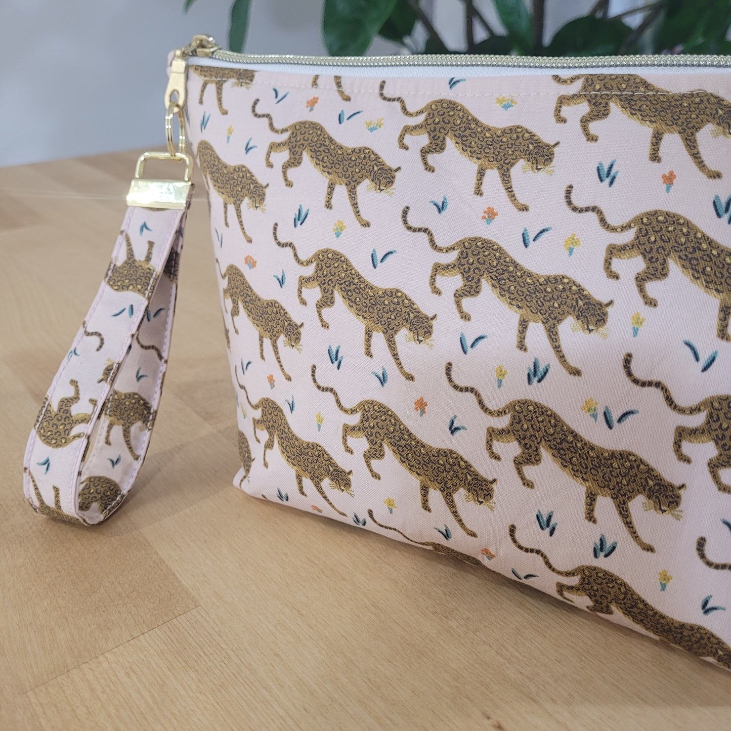 Jaguar Jumbo Makeup Zipper Bag