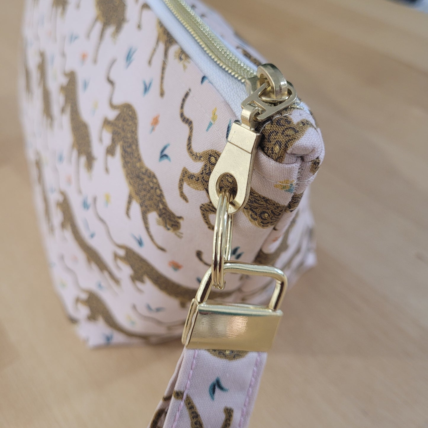 Jaguar Jumbo Makeup Zipper Bag