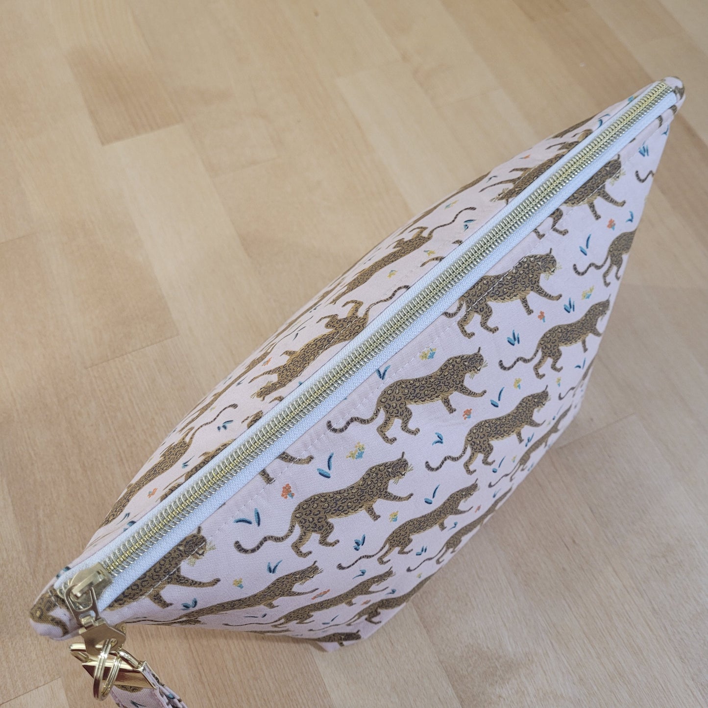 Jaguar Jumbo Makeup Zipper Bag