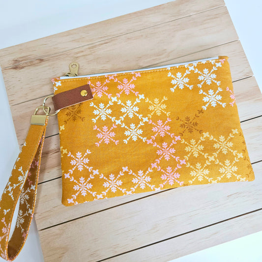 Gold Hampton wristlet