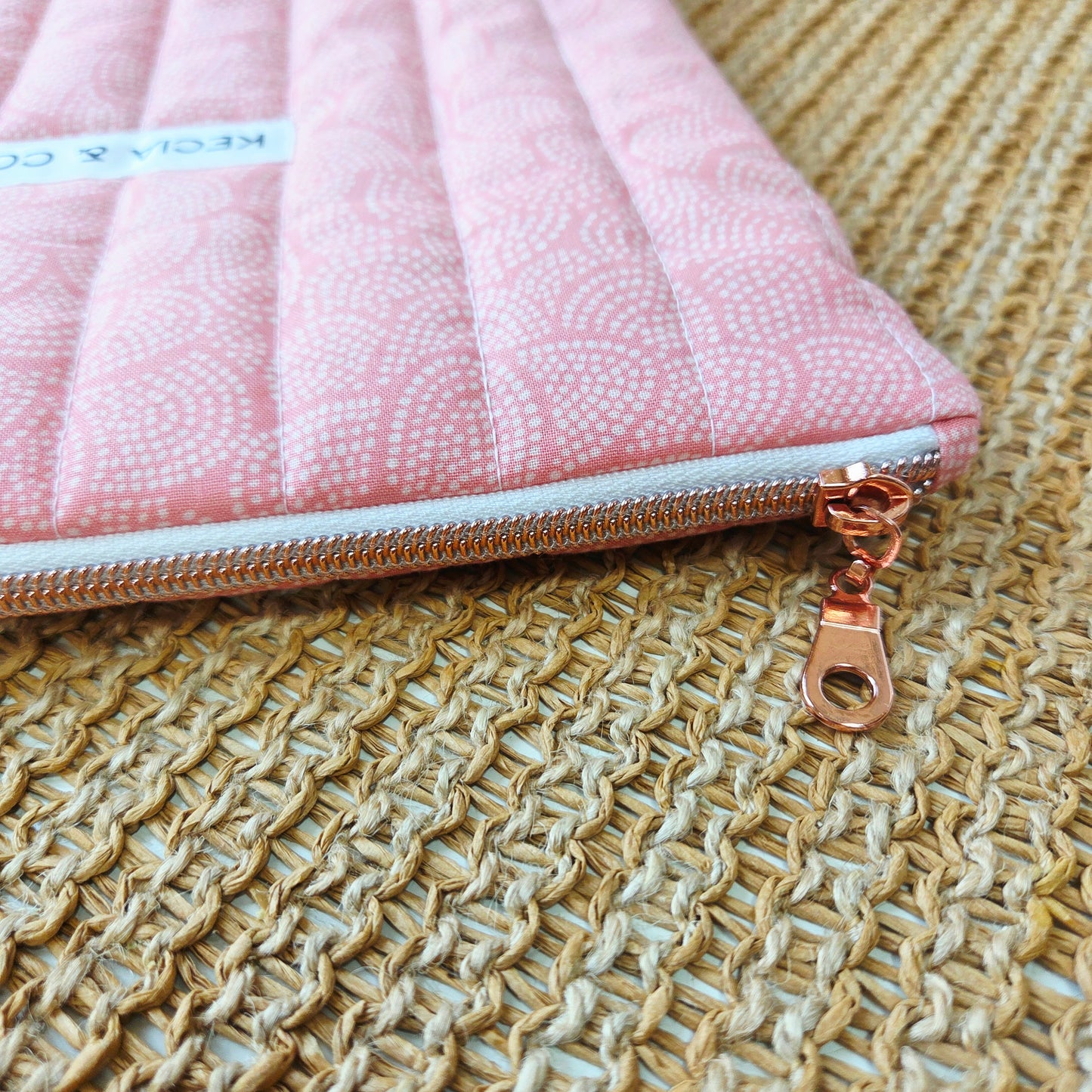Handmade Blush Garden iPad sleeve from Kecia & Co