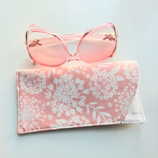 Coral bloom glasses case