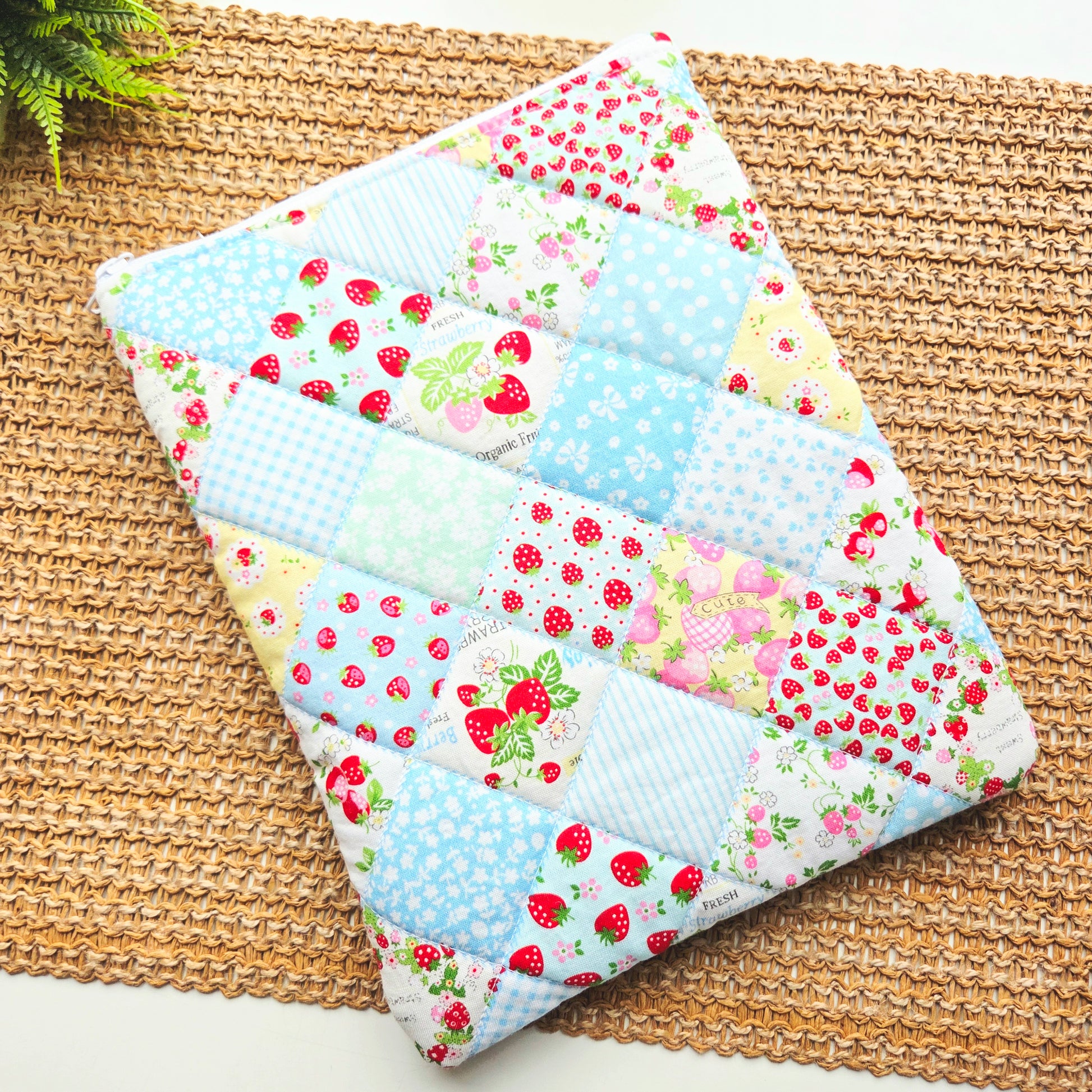 Canadian handmade tablet cover in patchwork design