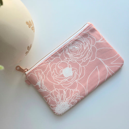Petals Outline Keychain Wallet