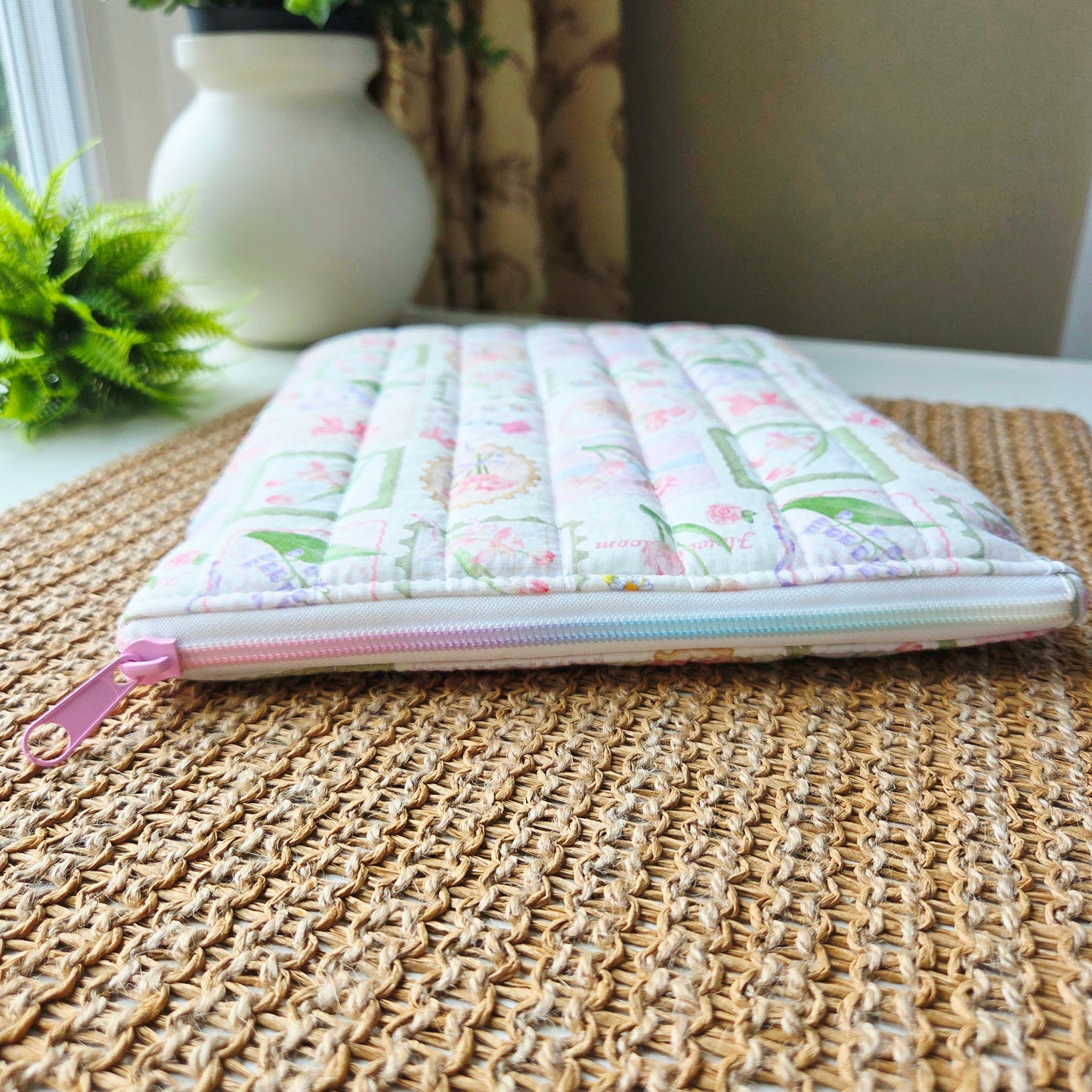 Canadian handmade tablet cover in cottagecore style