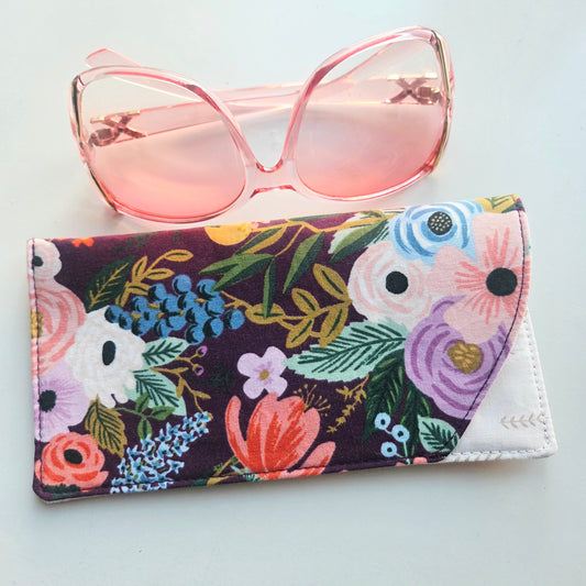 Midnight Bloom Eyeglasses Case